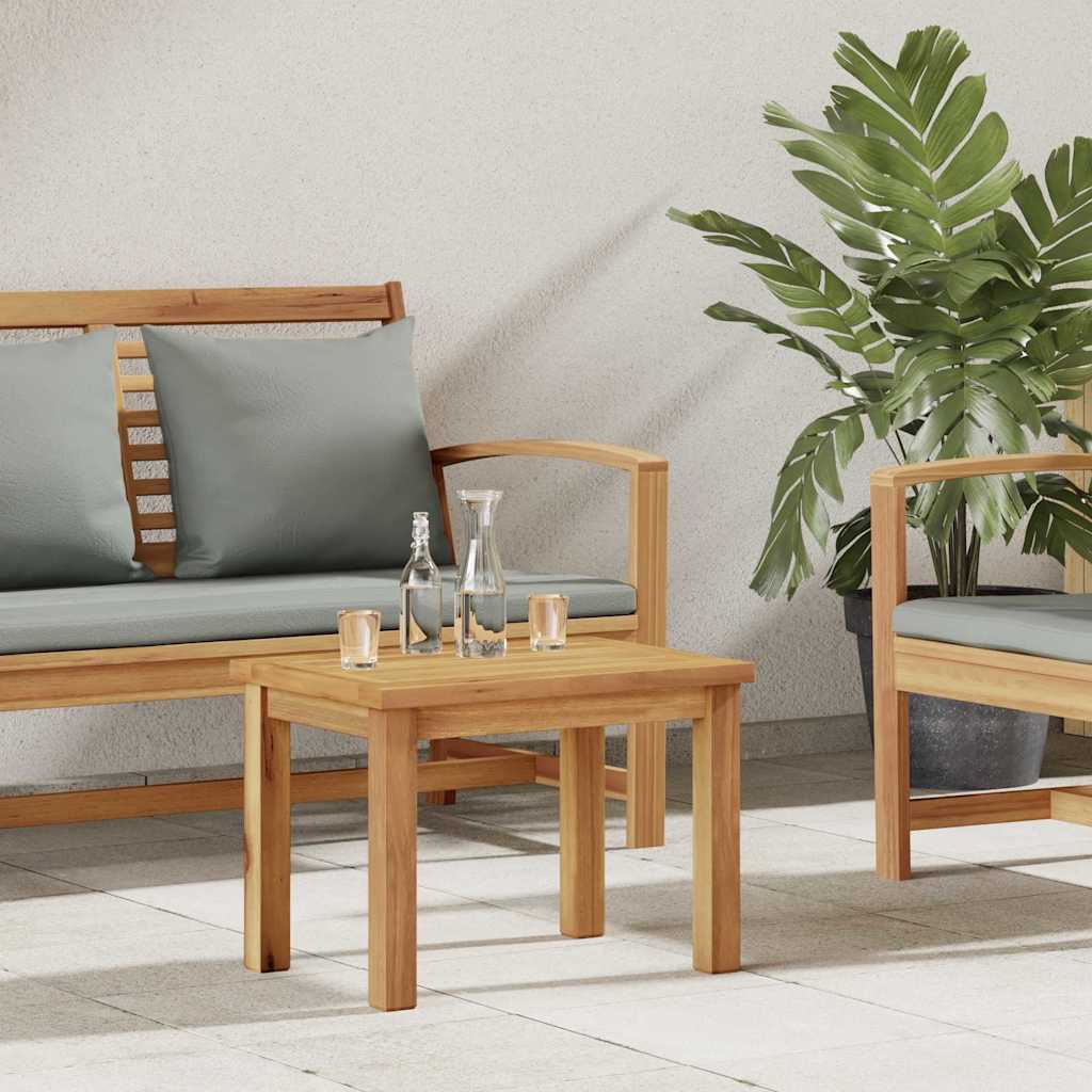 Mesa De Café Marrón Madera De Teca Maciza