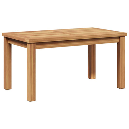 Mesa De Café Marrón Madera De Teca Maciza