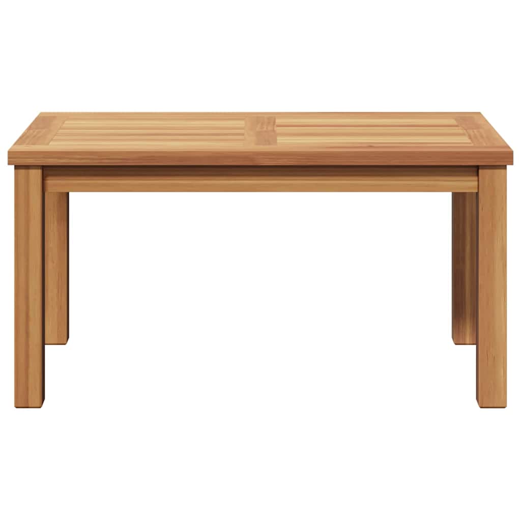 Mesa De Café Marrón Madera De Teca Maciza