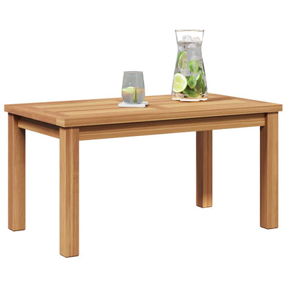 Mesa De Café Marrón Madera De Teca Maciza