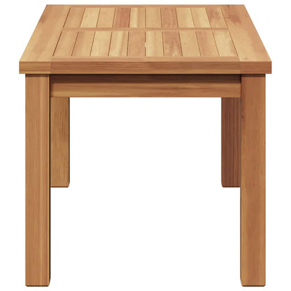 Mesa De Café Marrón Madera De Teca Maciza