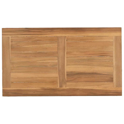 Mesa De Café Marrón Madera De Teca Maciza