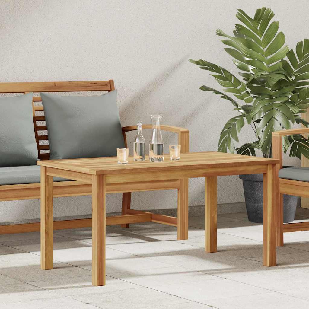 Mesa De Café Marrón Madera De Teca Maciza