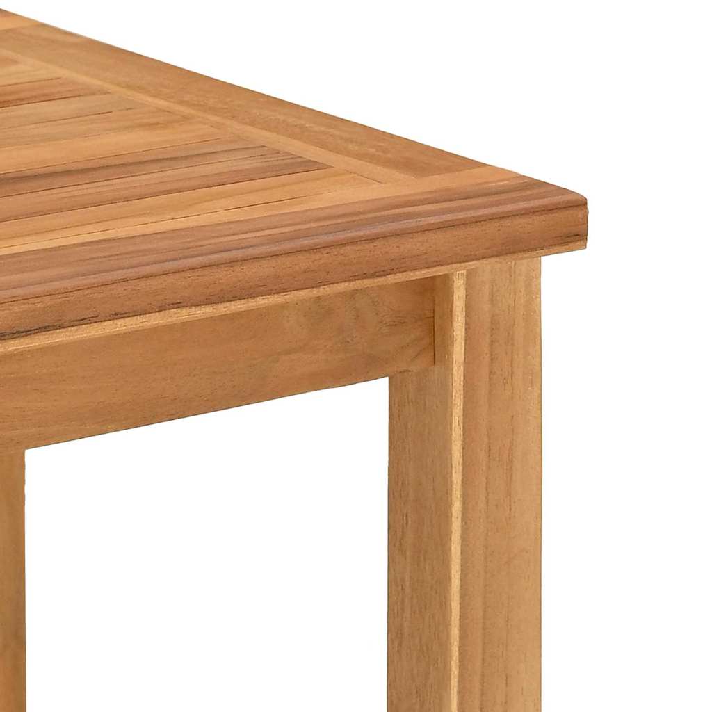 Mesa De Café Marrón Madera De Teca Maciza