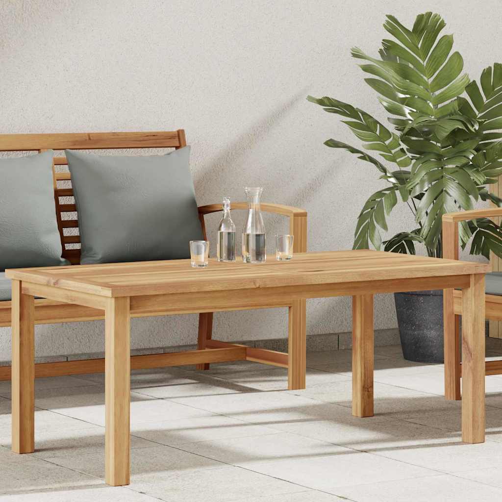 Mesa De Café Marrón Madera De Teca Maciza