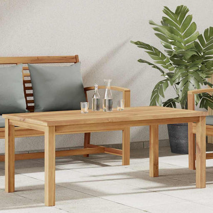 Mesa De Café Marrón Madera De Teca Maciza