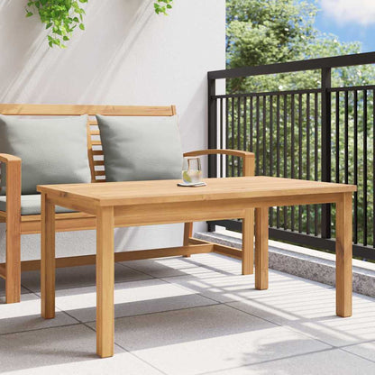 Mesa De Café Marrón Madera De Teca Maciza