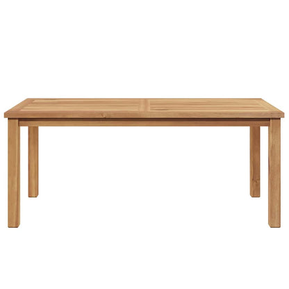 Mesa De Café Marrón Madera De Teca Maciza