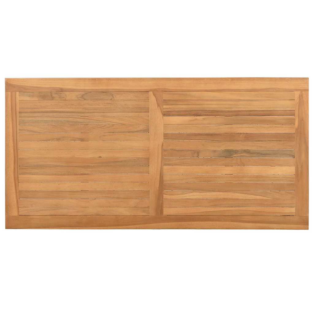 Mesa De Café Marrón Madera De Teca Maciza
