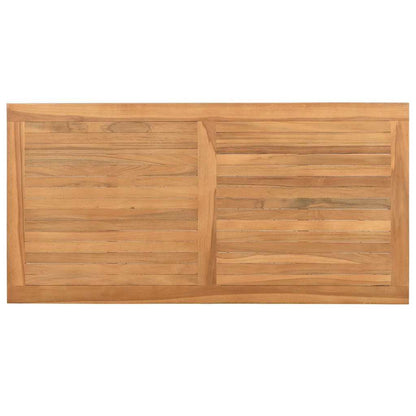 Mesa De Café Marrón Madera De Teca Maciza