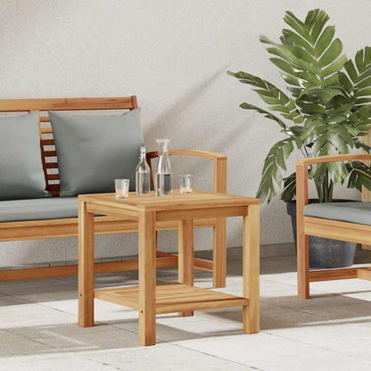 Mesa De Café Marrón Madera De Teca Maciza