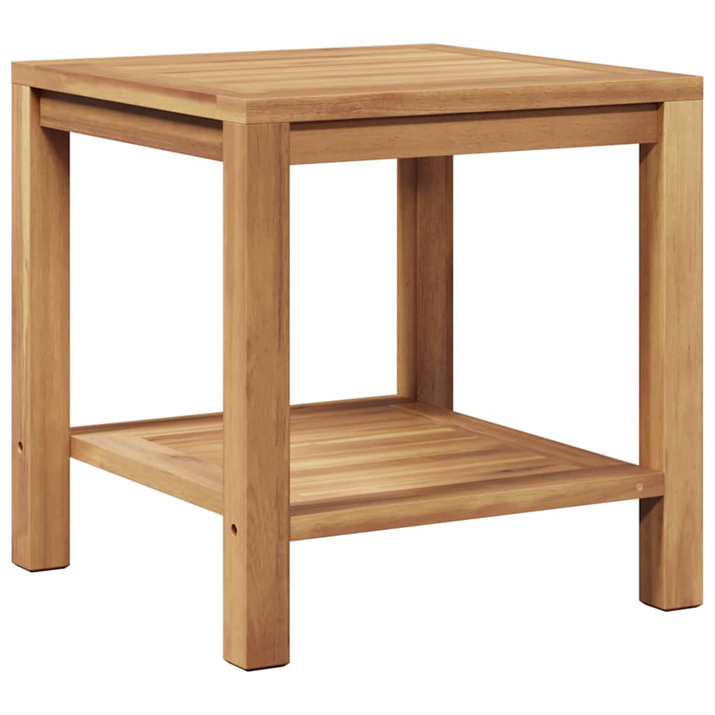 Mesa De Café Marrón 45 X 45 X 45 Cm Madera De Teca Maciza