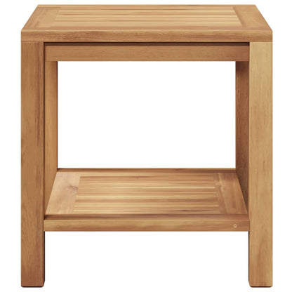 Mesa De Café Marrón 45 X 45 X 45 Cm Madera De Teca Maciza
