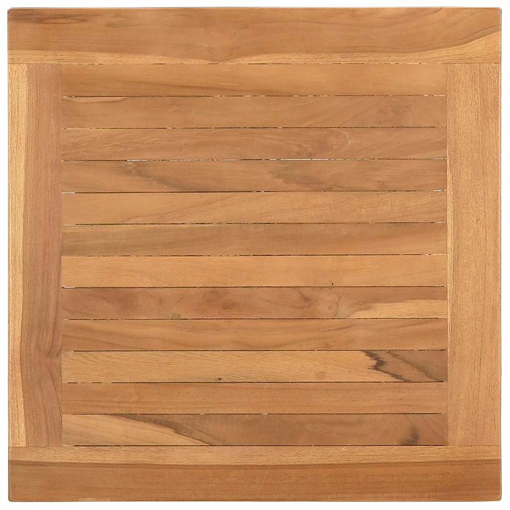 Mesa De Café Marrón 45 X 45 X 45 Cm Madera De Teca Maciza