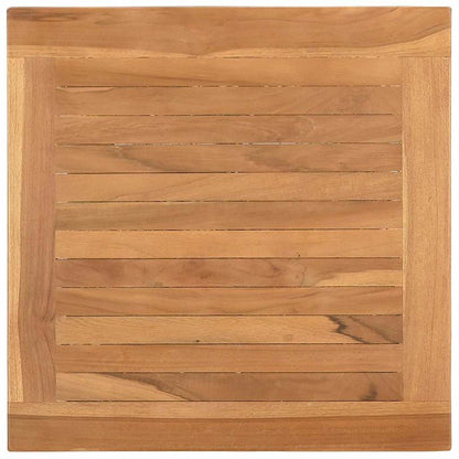 Mesa De Café Marrón 45 X 45 X 45 Cm Madera De Teca Maciza