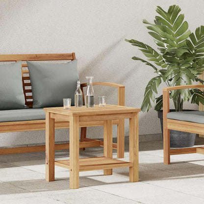 Mesa De Café Marrón Madera De Teca Maciza