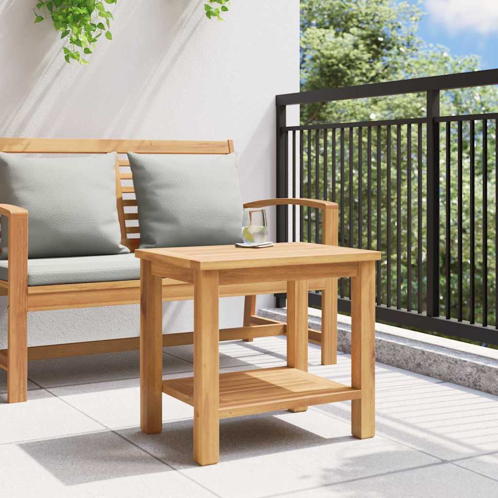 Mesa De Café Marrón Madera De Teca Maciza