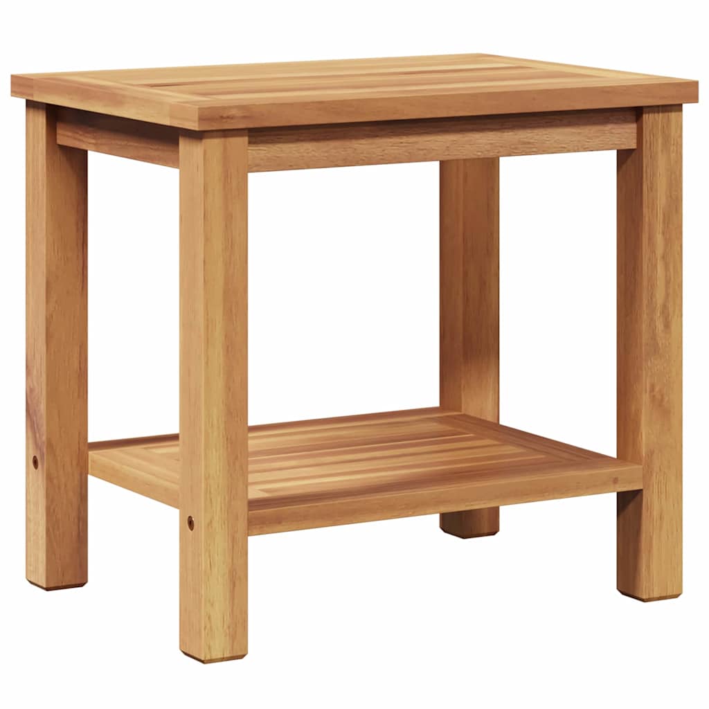 Mesa De Café Marrón Madera De Teca Maciza