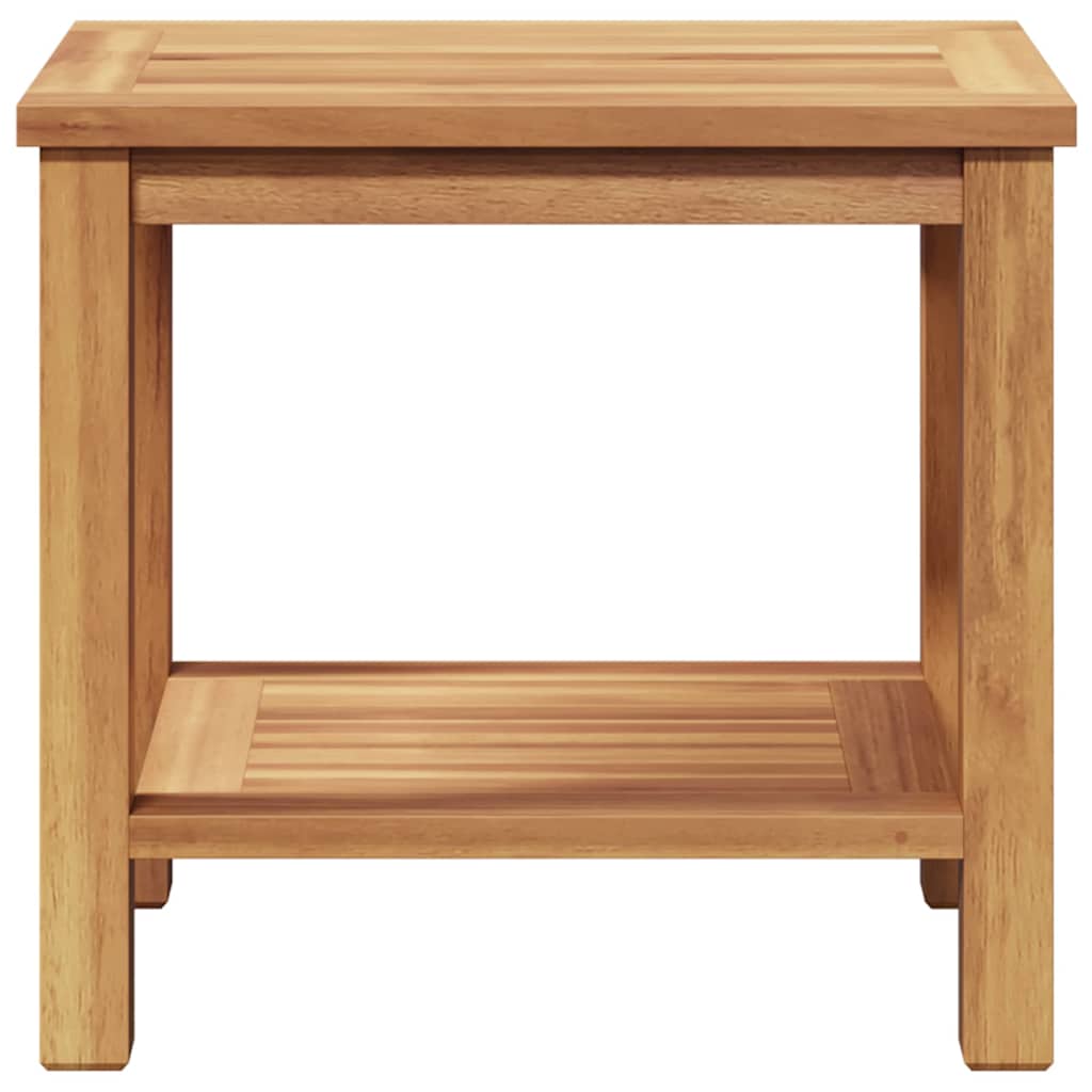 Mesa De Café Marrón Madera De Teca Maciza
