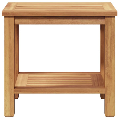Mesa De Café Marrón Madera De Teca Maciza