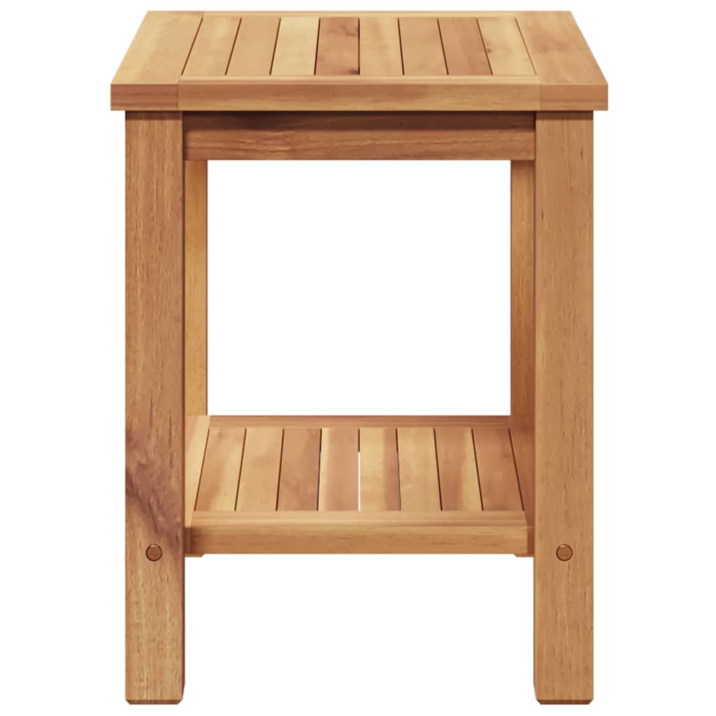Mesa De Café Marrón Madera De Teca Maciza