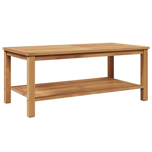 Mesa De Café Marrón Madera De Teca Maciza
