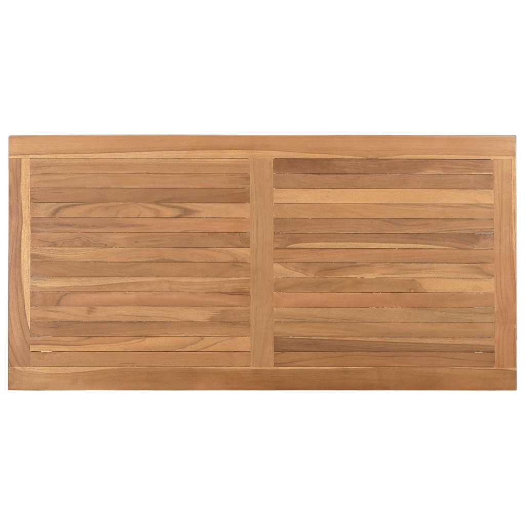 Mesa De Café Marrón Madera De Teca Maciza
