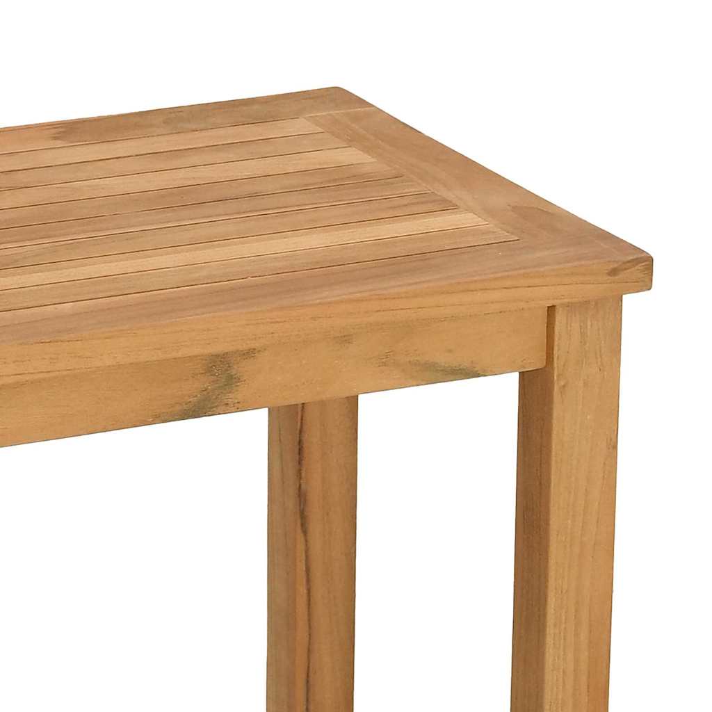 Mesa Consola Marrón Madera De Teca Maciza