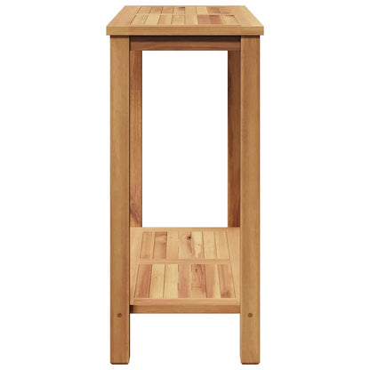 Mesa Consola Marrón Madera De Teca Maciza