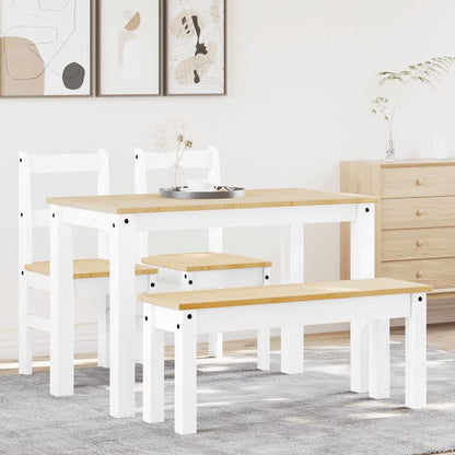 Juego De Comedor Panama 3 Pzas Madera Maciza De Pino
