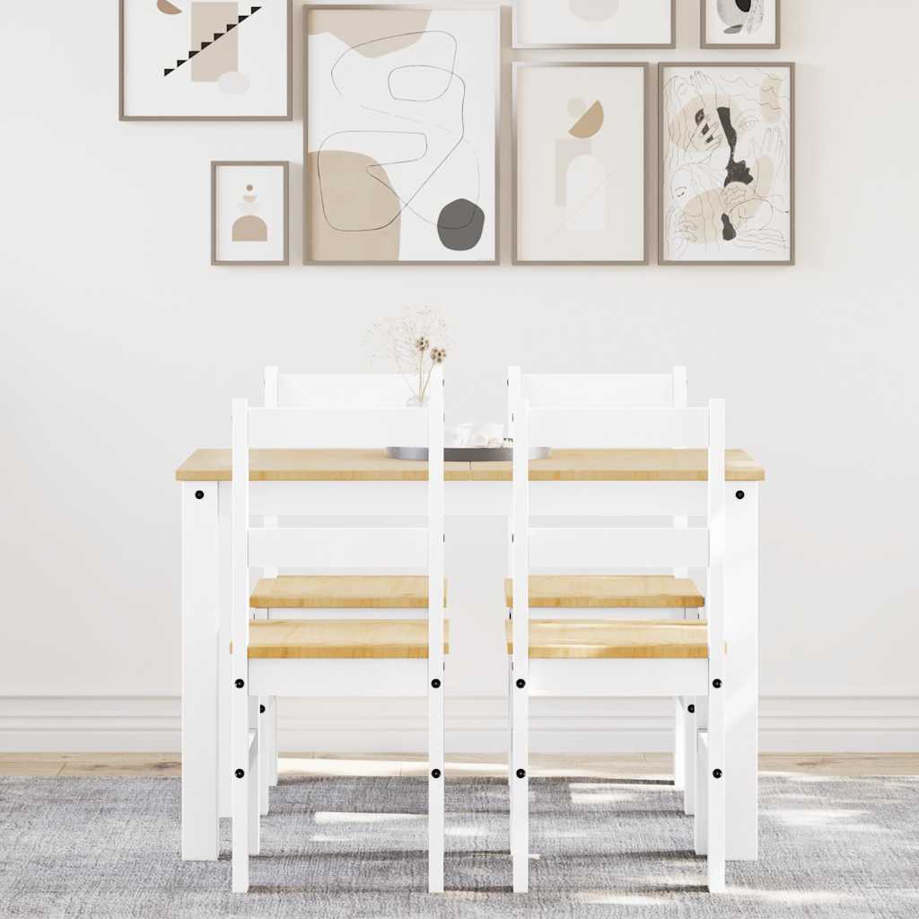 Juego De Comedor Panama 3 Pzas Madera Maciza De Pino