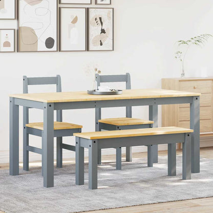 Juego De Comedor Panama 3 Pzas Madera Maciza De Pino