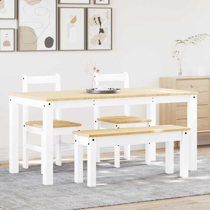 Juego De Comedor Panama 3 Pzas Madera Maciza De Pino