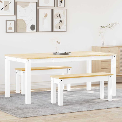 Juego De Comedor Panama 3 Pzas Madera Maciza De Pino