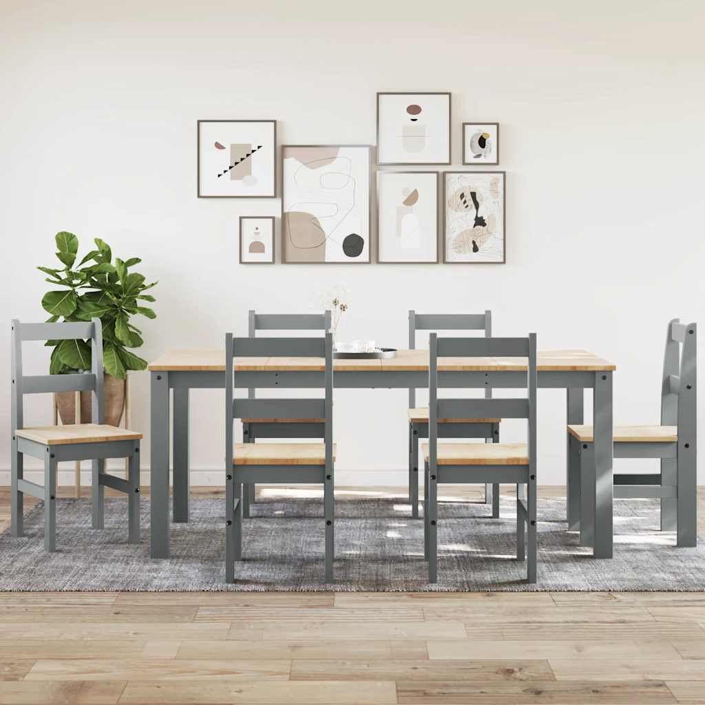 Juego De Comedor Panama 3 Pzas Madera Maciza De Pino