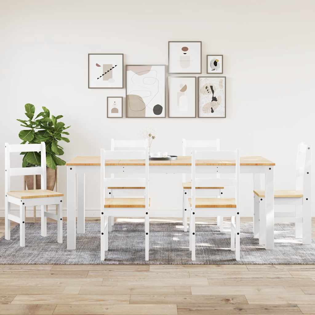 Juego De Comedor Panama 3 Pzas Madera Maciza De Pino