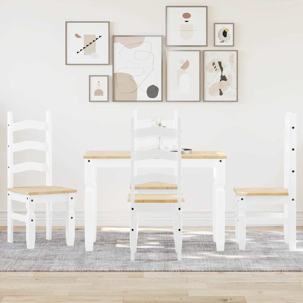 Juego De Comedor Panama 3 Pzas Madera Maciza De Pino