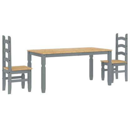 Juego De Comedor Panama 3 Pzas Madera Maciza De Pino