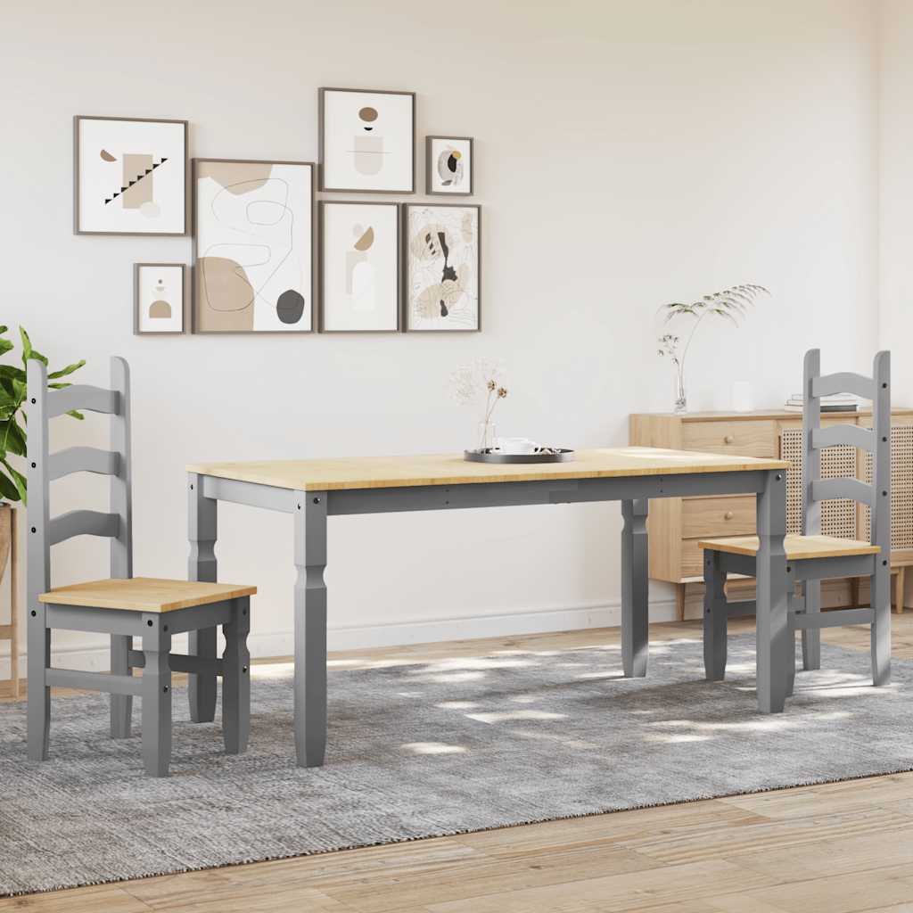 Juego De Comedor Panama 3 Pzas Madera Maciza De Pino