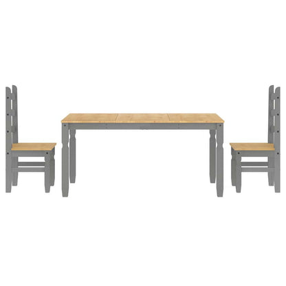 Juego De Comedor Panama 3 Pzas Madera Maciza De Pino