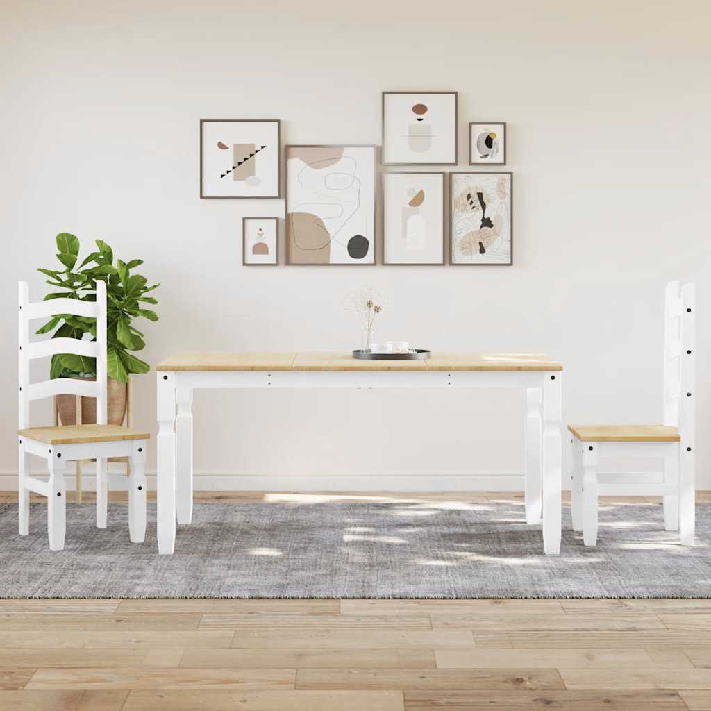 Juego De Comedor Panama 3 Pzas Madera Maciza De Pino