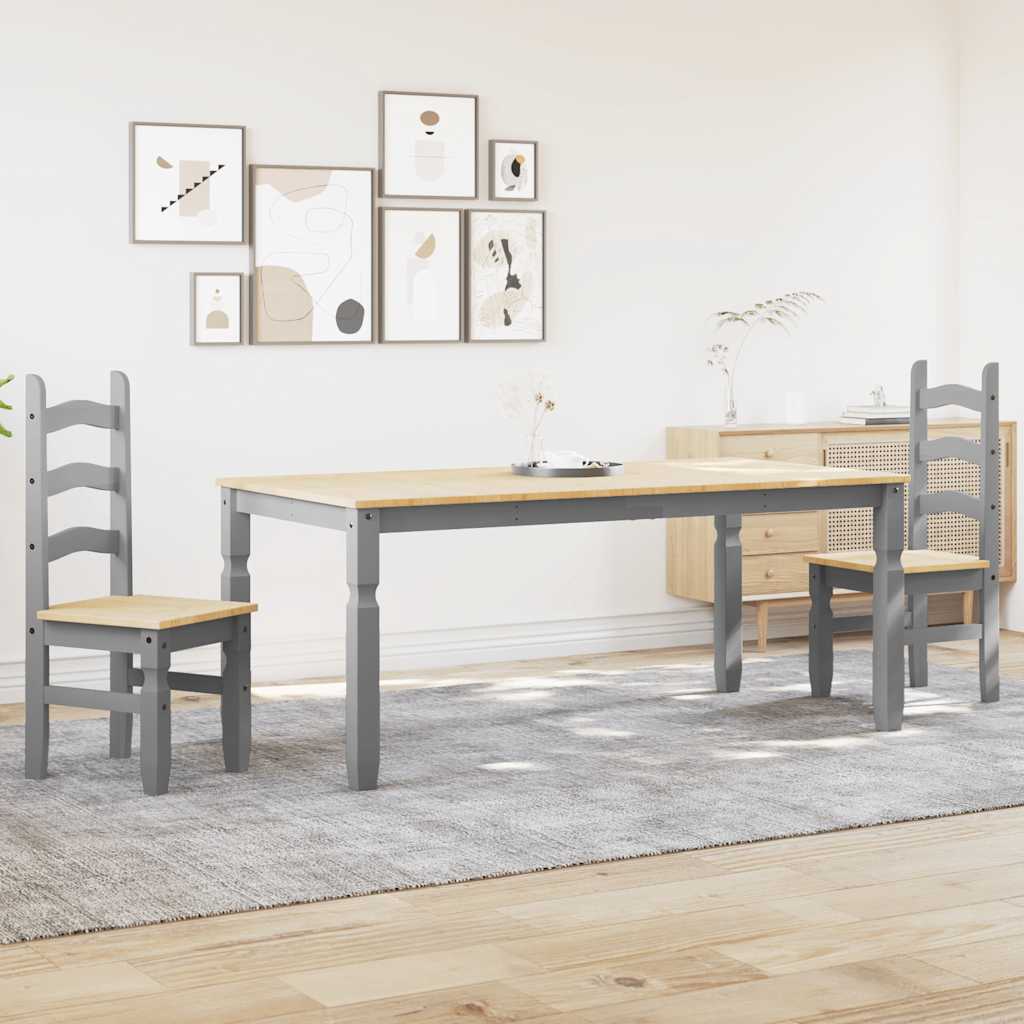 Juego De Comedor Panama 3 Pzas Madera Maciza De Pino