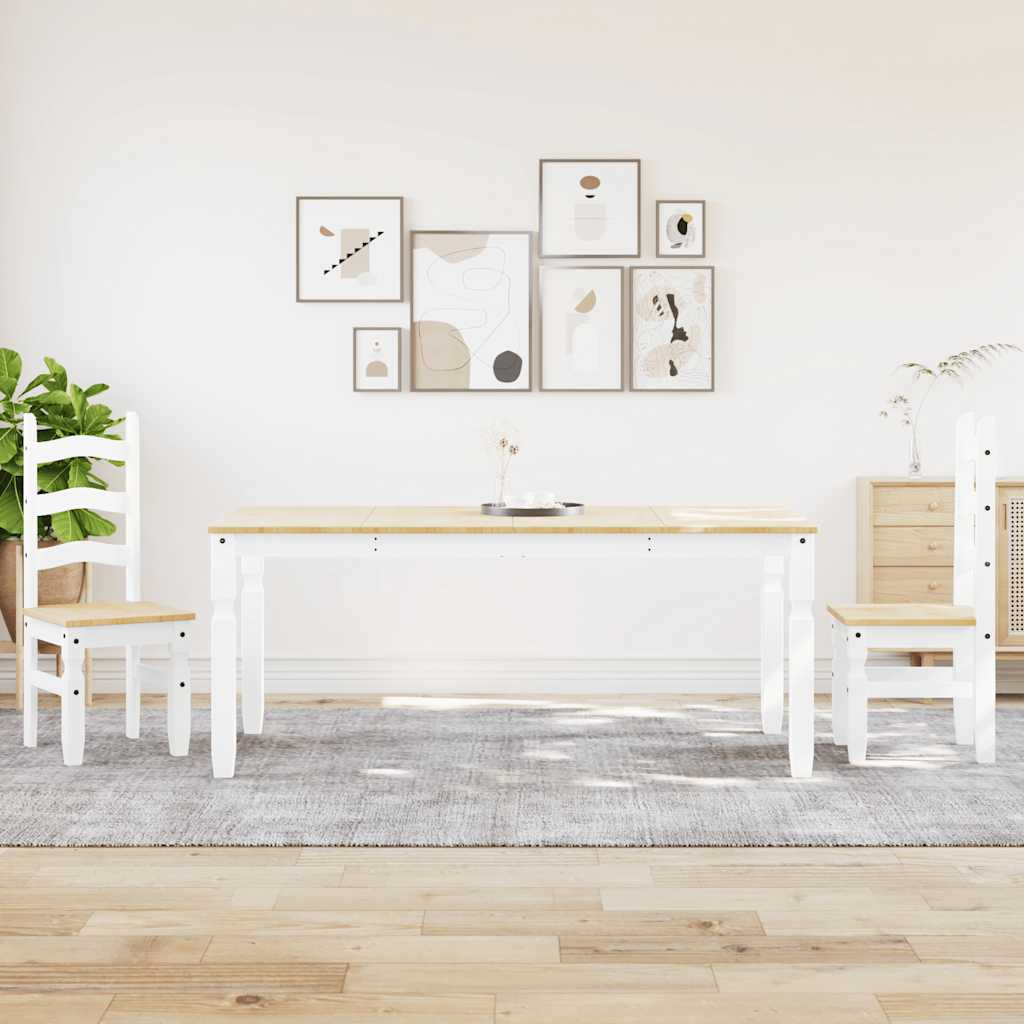 Juego De Comedor Panama 3 Pzas Madera Maciza De Pino