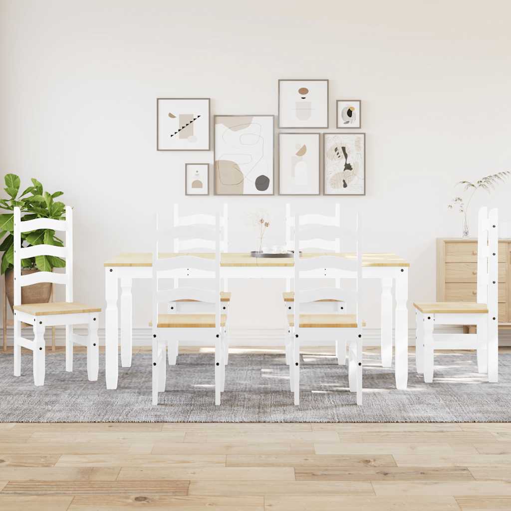 Juego De Comedor Panama 3 Pzas Madera Maciza De Pino