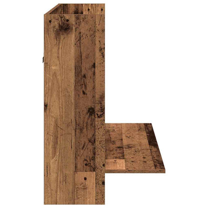 Escritorio Montado En La Pared Madera Envejecida