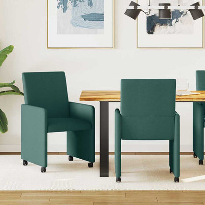Sillas De Comedor Con Ruedas 2 Uds. Tela 57 X 66 X 94 Cm