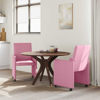 Sillas De Comedor Con Ruedas 2 Uds. Tela 57 X 66 X 94 Cm