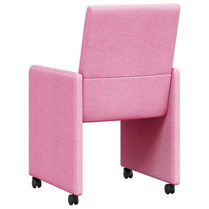 Sillas De Comedor Con Ruedas 2 Uds. Tela 57 X 66 X 94 Cm