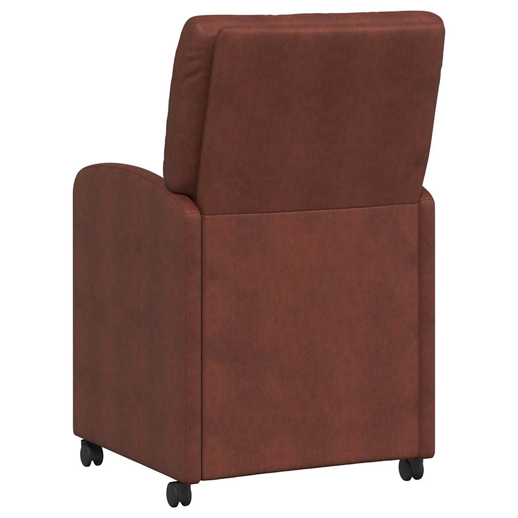 Sillas De Comedor Con Ruedas 2 Uds. Cuero Sintético