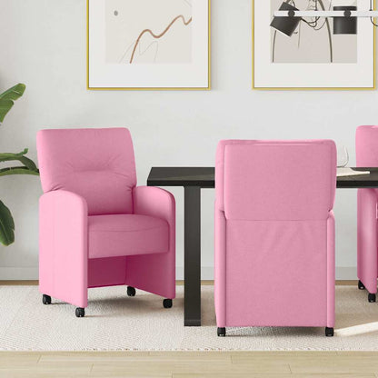 Sillas De Comedor Con Ruedas 2 Uds. Tela 57 X 67 X 95 Cm